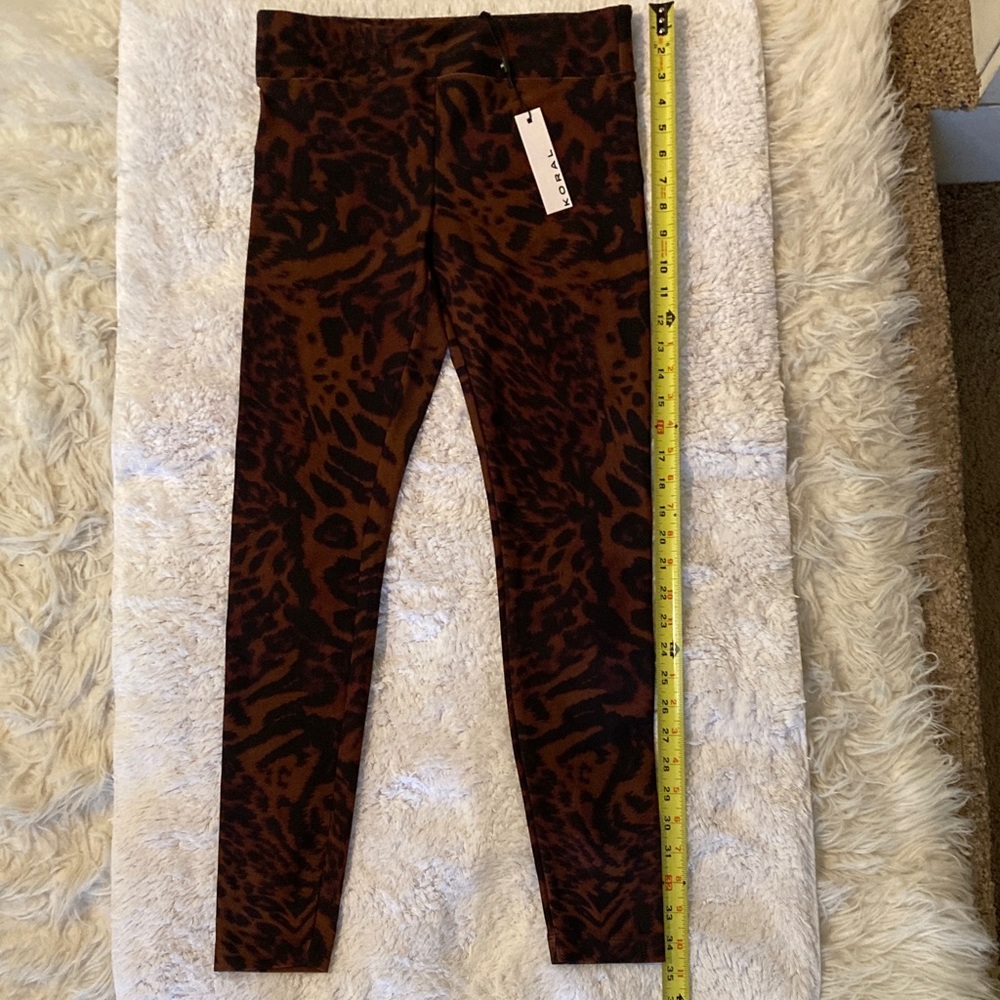 Koral Brown and Black Animal Print Leggings - Picture 2 of 7